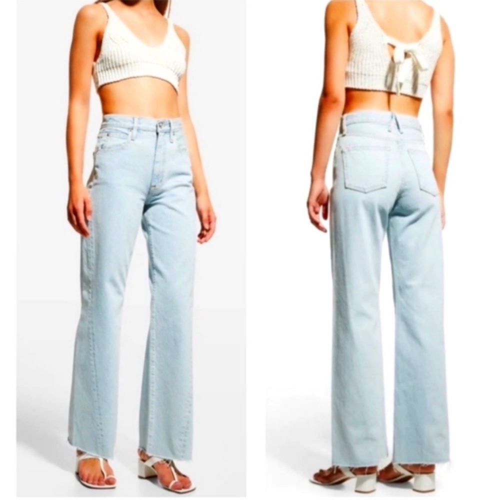 SLVRLAKE jeans Grace twisted seam in hard luck size 26 wide leg